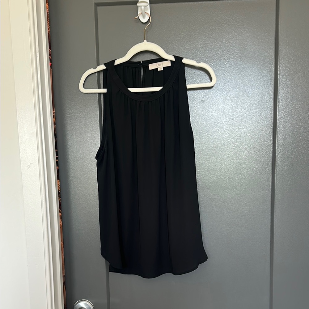 LOFT Black Sleeveless Top